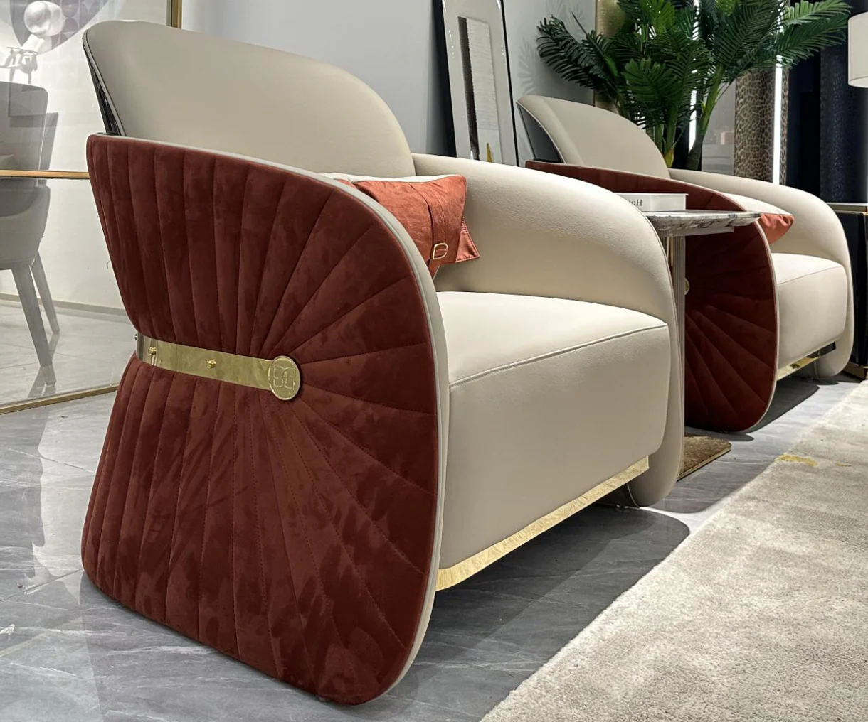 Velvet Accent Chair