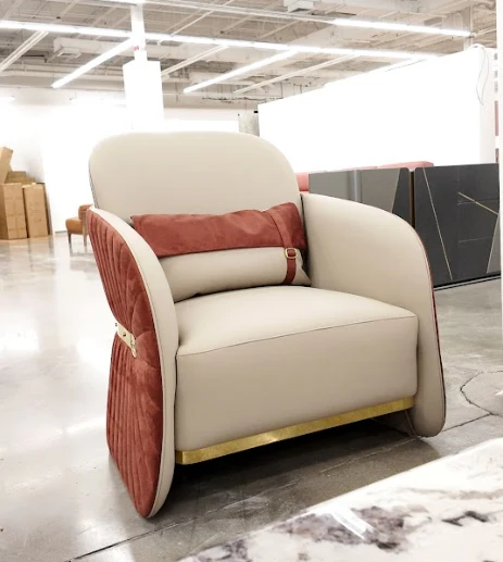 Velvet Accent Chair - Image 3