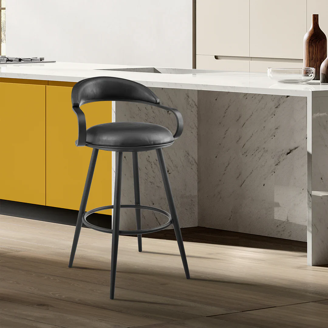Velvet Grace Swivel Bar Stool