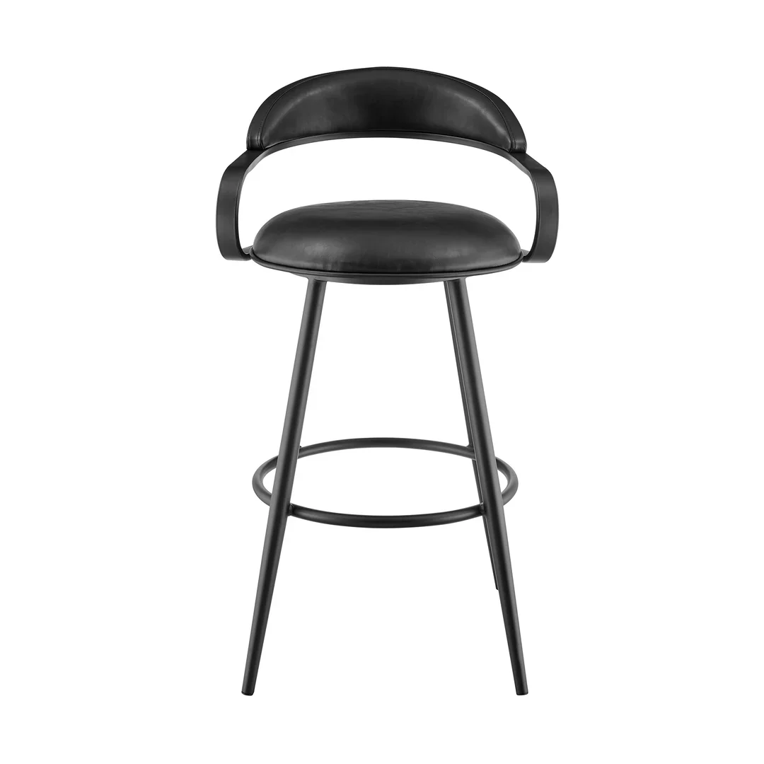 Velvet Grace Swivel Bar Stool - Image 2