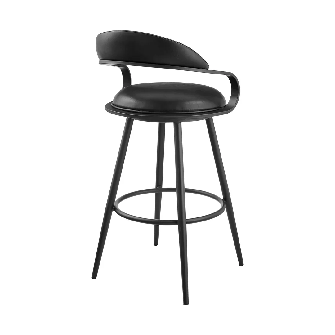 Velvet Grace Swivel Bar Stool - Image 3
