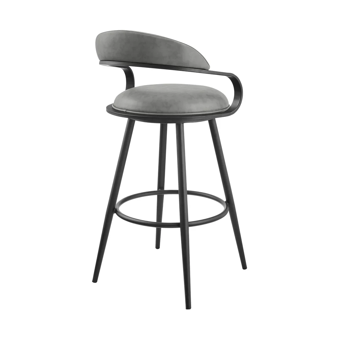 Velvet Grace Swivel Bar Stool - Image 7