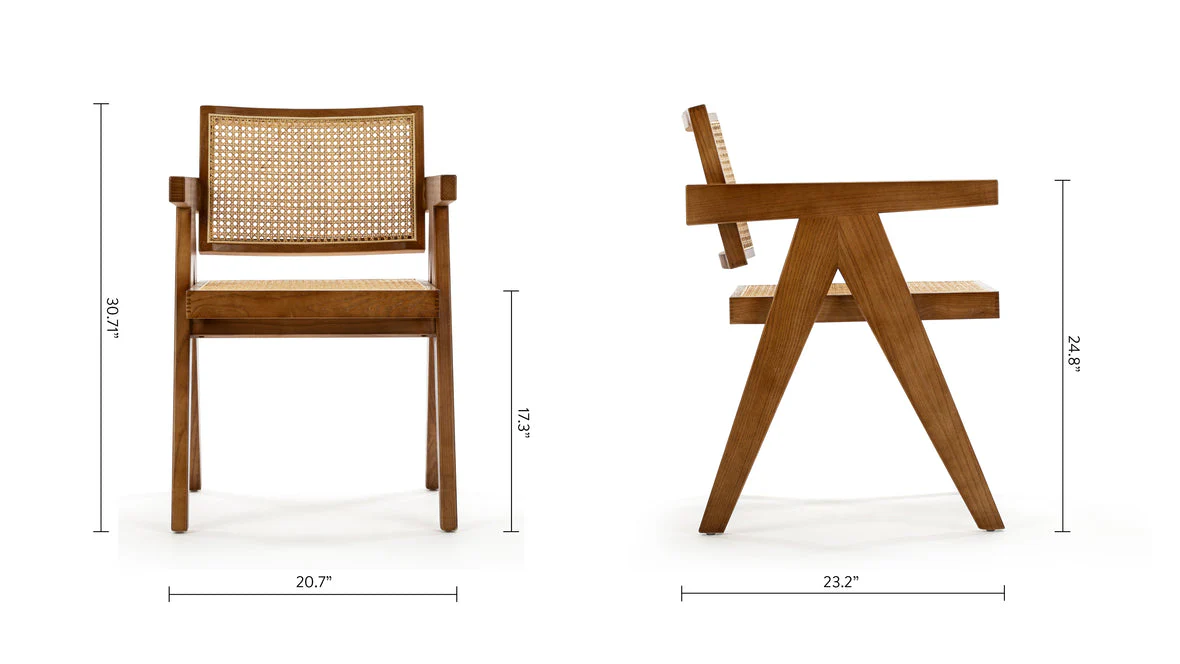 Vintage Cane Back Chair - Image 8