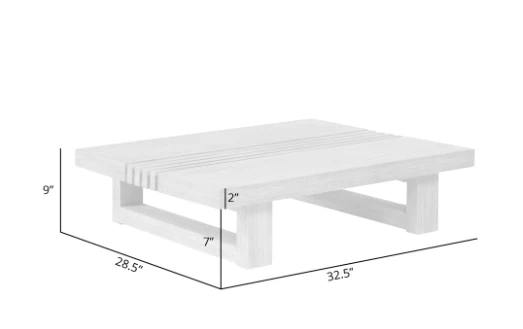 Vivid Teak Outdoor Coffee Table - Image 13
