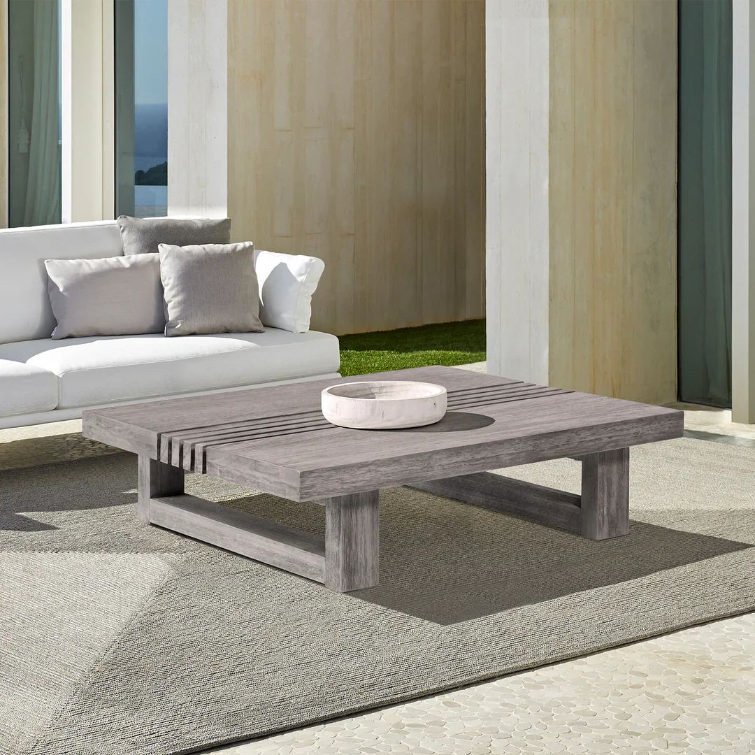 Vivid Teak Outdoor Coffee Table - Image 7