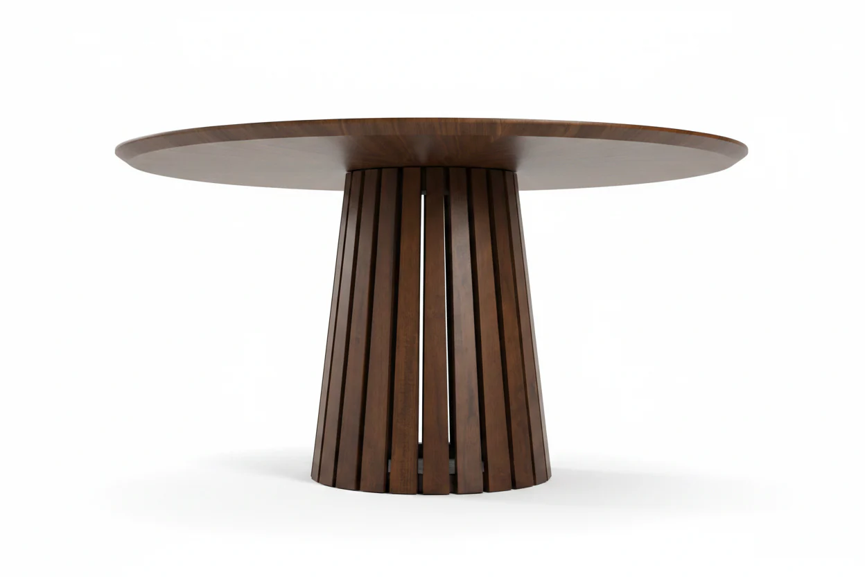 Walnut Grace - Round Dining Table - Image 13