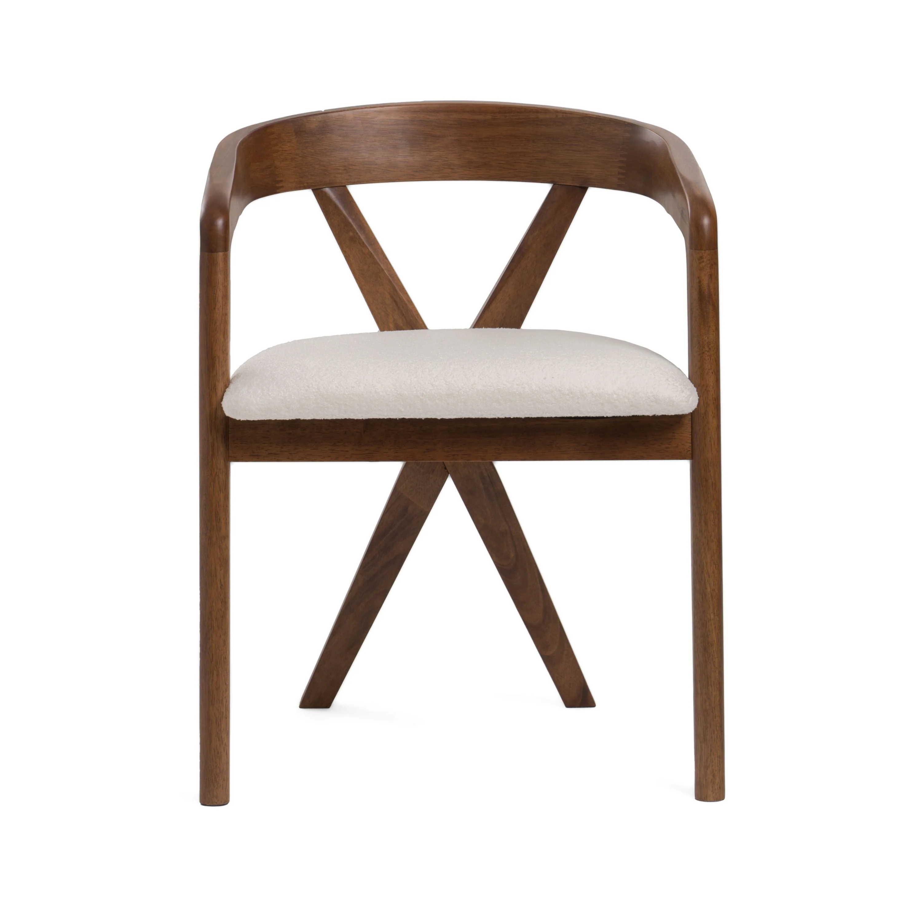 Walnut Grace Round Dining Table Set - Image 10