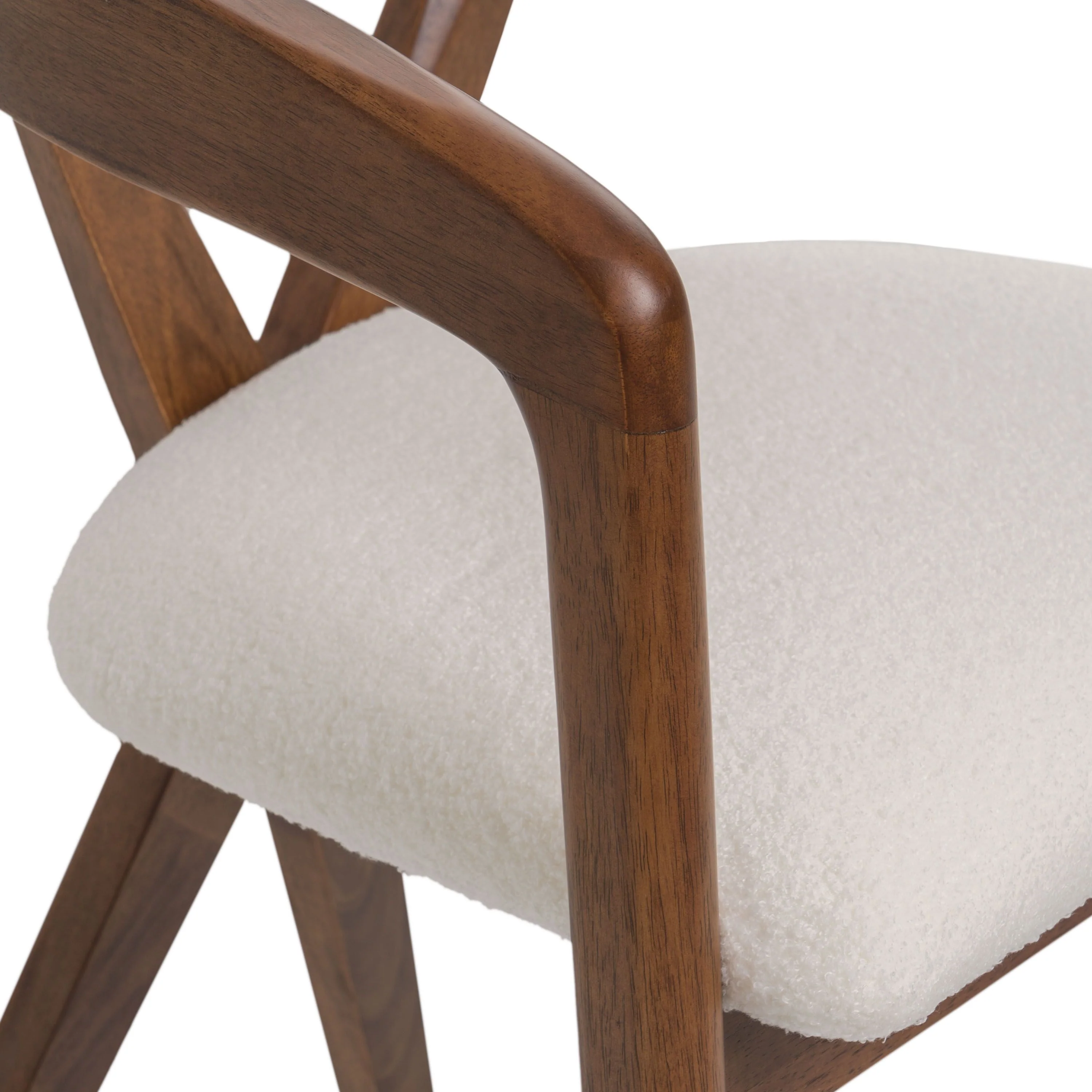 Walnut Grace Round Dining Table Set - Image 5