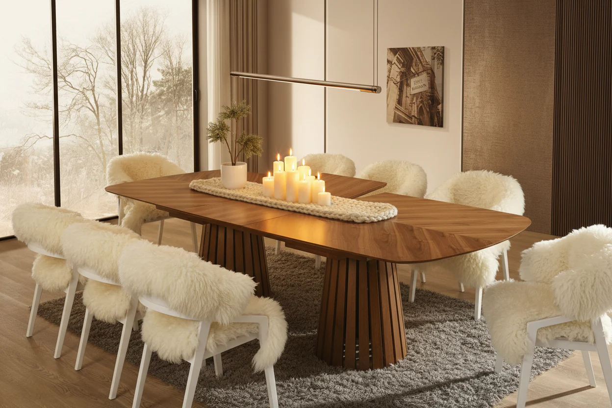 Walnut Radiance - Luxury Dining Table - Image 4