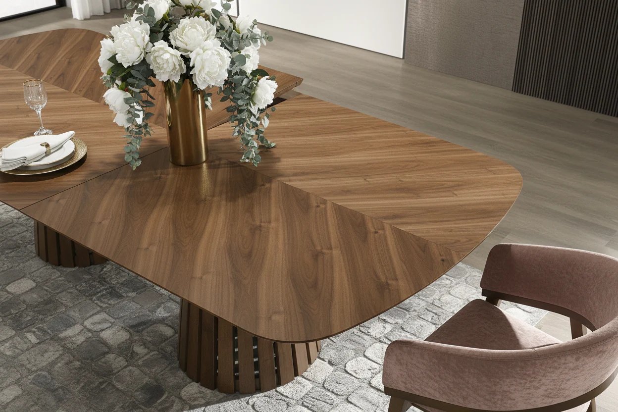 Walnut Radiance - Luxury Dining Table - Image 8