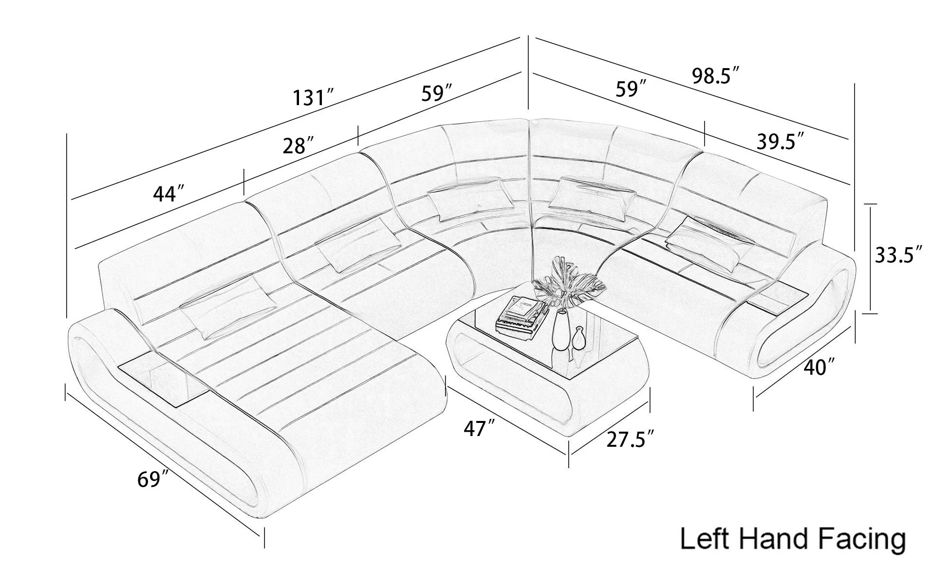 Wanning LED Sectional - Image 14
