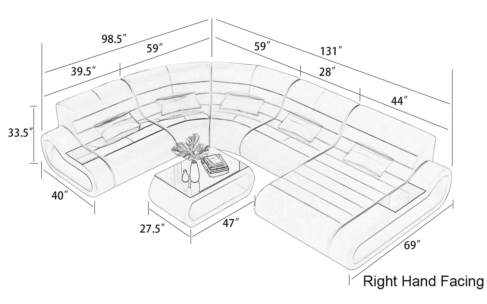 Wanning LED Sectional - Image 15