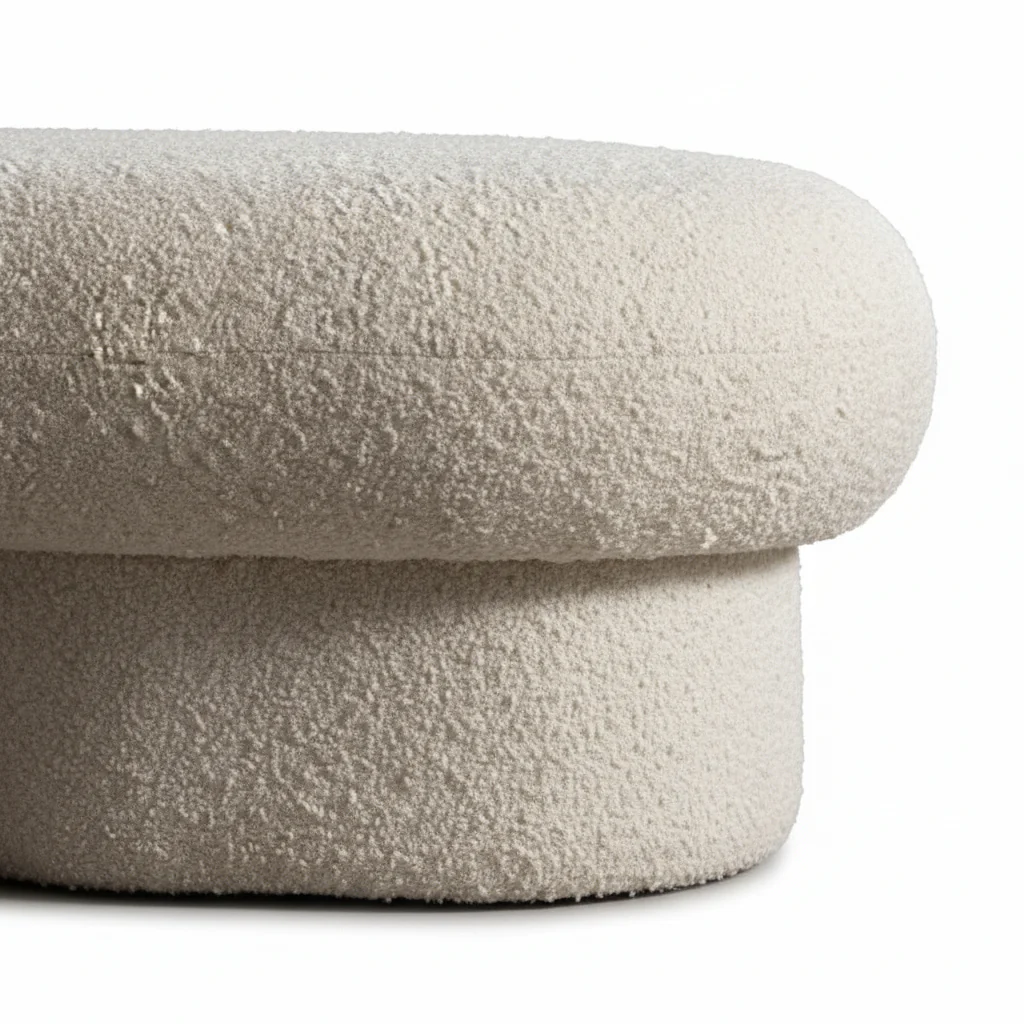 Wave Bouclé Upholstered Bench - Image 12