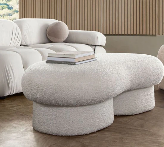 Wave Bouclé Upholstered Bench - Image 7