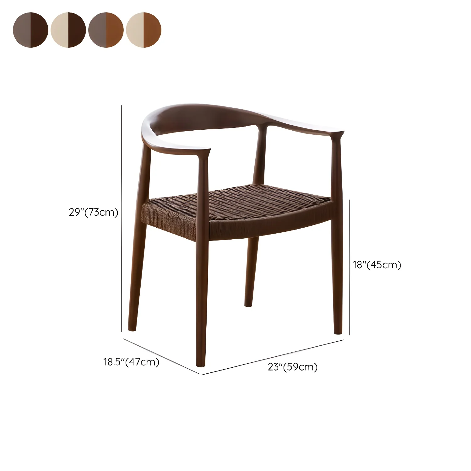Willow Weave Dining Chair - Image 17