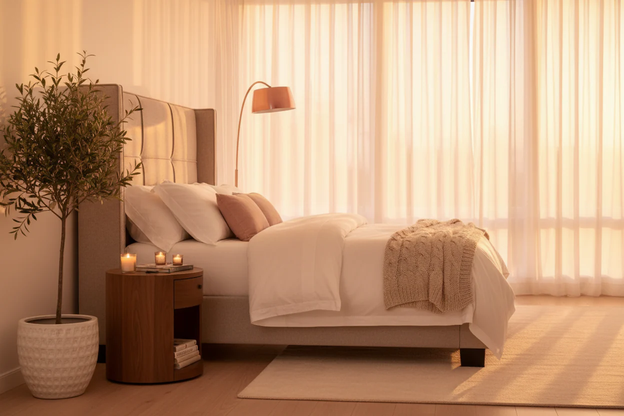 Wingback Upholstered Platform Bed - Image 3