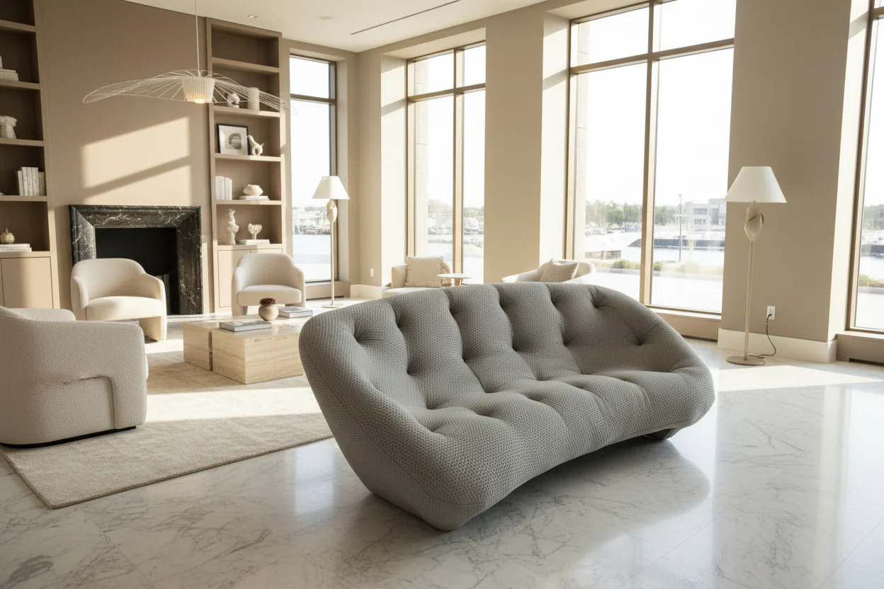 Woven Shell Sofa - Image 3